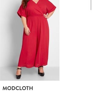 ModCloth Red Jumpsuit